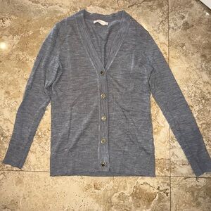 Tory Burch Gray Knit Cardigan